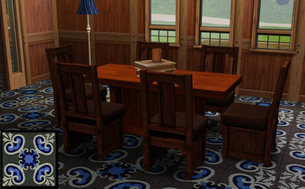 Sims 3 — Boch by lreveles18 — antique Boch Freres Maubege ceramic tile