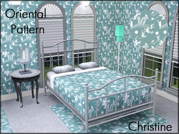 Sims 3 — Oriental Pattern By Christine DV by cm_11778 — A Lovely pattern perfect for walls and More. As always, I hope
