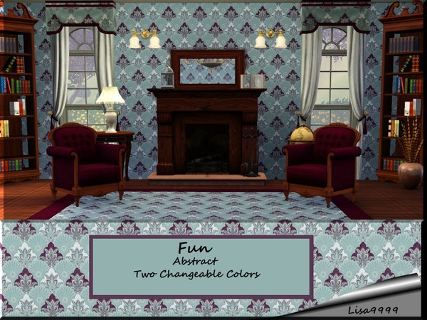 Sims 3 — Fun by lisa9999 — Fluir pattern. Two changeable colors. Lisa9999