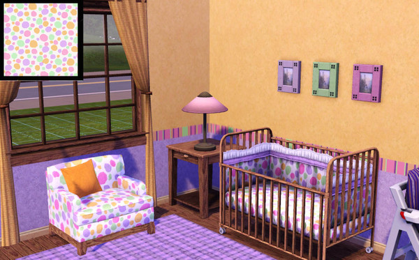 Sims 3 — Candy by lreveles18 — Kids fabric with colorful candy pattern