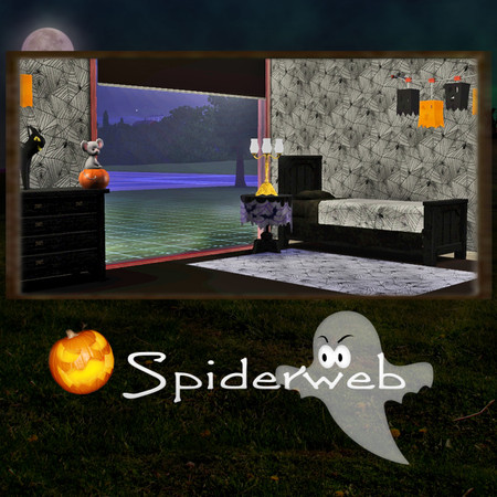 Sims 3 — Spiderweb by Greda — Holloween Pattern