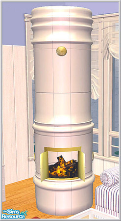 Sims 2 — B43 Antic Tile Fireplace by Birgit43 — 