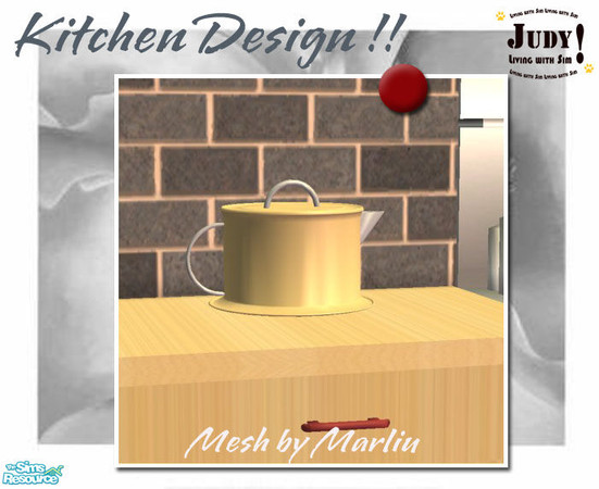 Sims 2 — Judy_DivaKitchen Set - Teapot by judyhugsnoopy — Recolor Marilu Heros Kitchen Set. Hope you like it :D Please