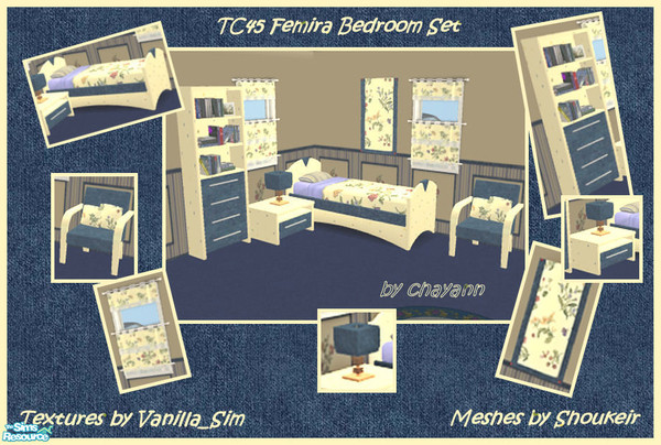Sims 2 — TC45 Femira Bedroom by chayann — The newest installation in TC45...this single bedroom set is perfect for a boy