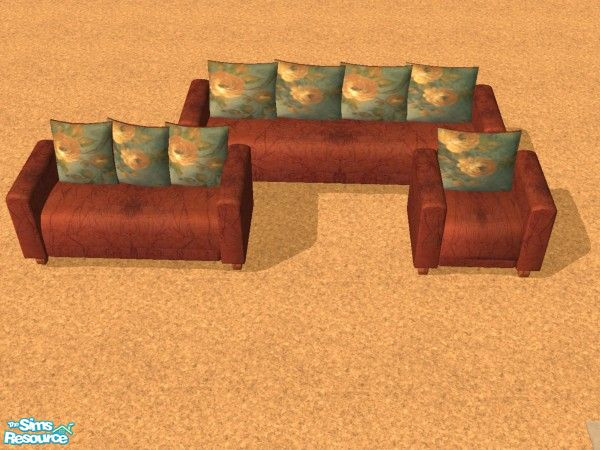 Sims 2 — TC 49 Sofa, Armchair, Loveseat by rpaxton — Texture Challenge 49 recolor of Shakeshaft's "Lucia