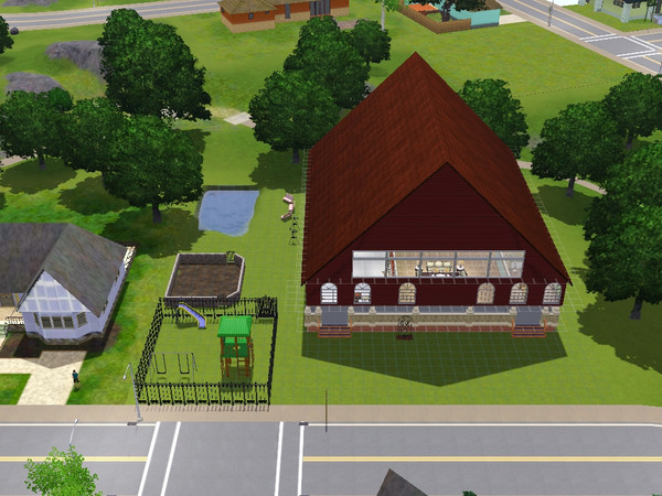 Sims 3 — Do Almost Everything Lot by tiggerwv — A place where your sim can work out, increase their logic, fishing,