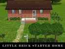 Sims 3 — Little Brick Starter Home by avilina — The Little Brick Starter is meant to start off your Sims within the