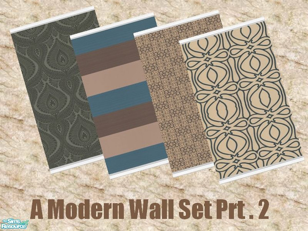 Sims 2 — A Modern Wall Set Prt.2 by Lee82N — My expansion to the first set of modern walls. Lee82n:)