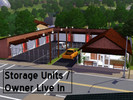 Sims 3 — Storage Units - Owner Live In by asheboro_man — Lot Size: 30x30. Office / Home. 1 bedroom, 1 and 1/2 bath. Nice