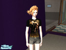 Sims 2 — New Moon Tee by p o r c e l a i n — This is my first ever sims upload to any site so nice fedback would be great