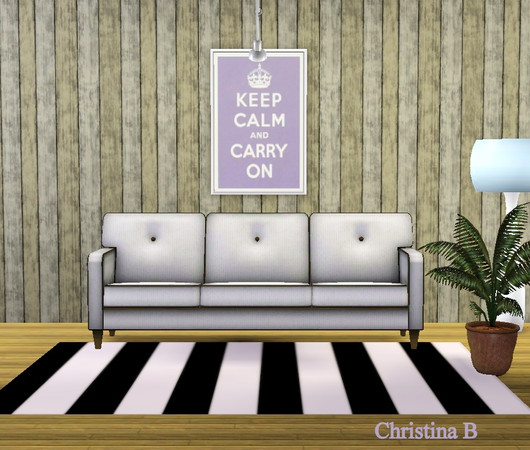 Sims 3 — Keep Calm and Carry On in Purple by cbatkinson73 — Graphic Art Print "Keep Calm and Carry On"