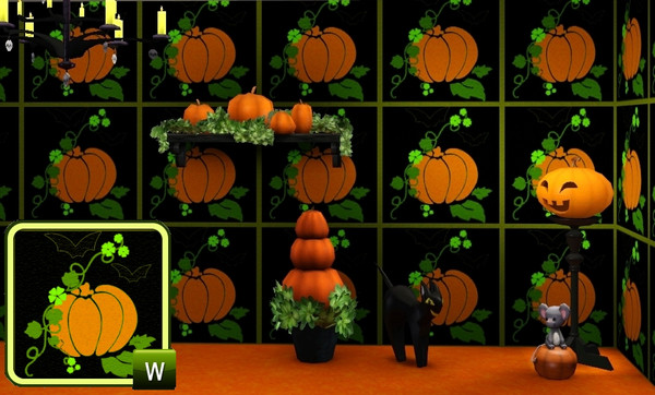 Sims 3 — Pumpkin and bats by irre29 — Pumpkin and bats