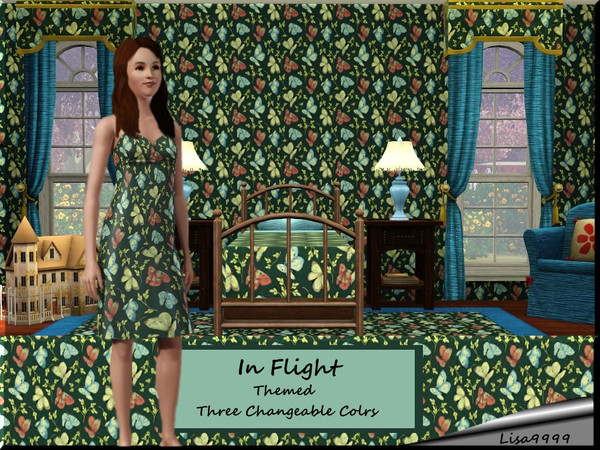 Sims 3 — In Flight by lisa9999 — Butterflies. Three changeable colors. Lisa9999