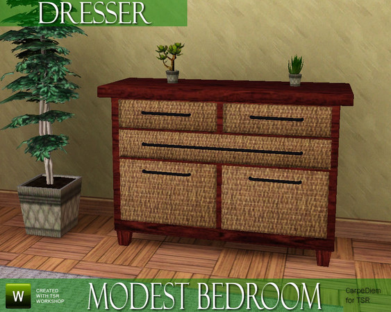 Sims 3 — CD_Modest Dresser by TSR Archive — Modest Dresser, 3 variations - CarpeDiem for The Sims resource TSRAA
