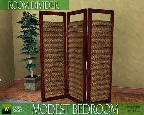 Sims 3 — CD_Modest Roomdivider by TSR Archive — Modest Roomdivider, 3 variations. Slightly higher in height than the
