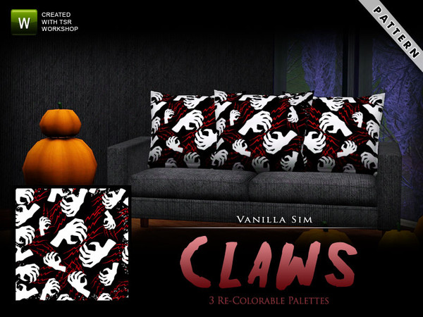 Sims 3 — Claws by Vanilla Sim — Creepy claws and bloody scratches...eeeeek!!!
