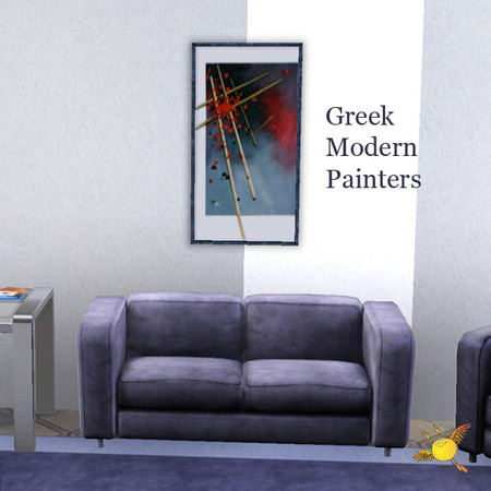 Sims 3 — Greek Modern painters:Tsoklis 4 by evi — Kostas Tsoklis Through a mesh of different perspectives of approach,