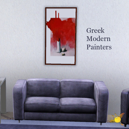 Sims 3 — Greek Modern painters:Tsoklis 5 by evi — Kostas Tsoklis Through a mesh of different perspectives of approach,