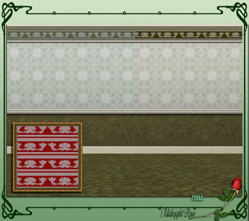 Sims 3 — MRC Wall Border by MidnightRose — A nice border for your walls. Works best as a crown molding.