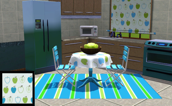 Sims 3 — apples modern by lreveles18 — apples modern style pattern