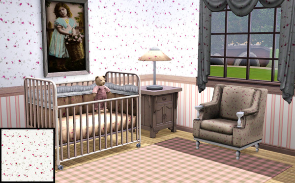 Sims 3 — Laura Ashley inspired by lreveles18 — Laura Ashley little flowers inspired for a shabby chic or romantic room