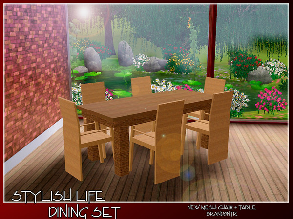 Sims 3 — Stylish Life Dining Set by brandontr — BrandonTR@TSR