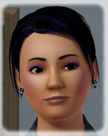 Sims 3 — Triangle Earrings by MelissaMel — This is a new mesh of earrings. Mesh is created by me.