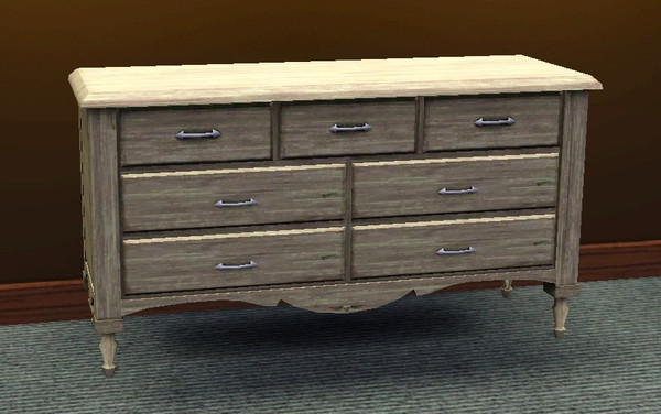 Sims 3 — Dresser medium country plain by daisylee — Dresser medium country plain. TSRAA. No flowers!!!