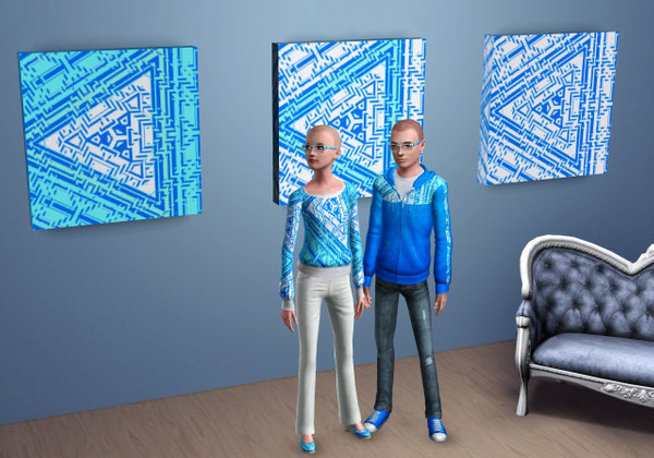Sims 3 — Triangular by oldmember_tibaol — A modern triangular pattern