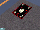 Sims 2 — Skull n Hearts Rug by thudricdholee — A cute rug for your Sims Teens. Recolor of the Maxis base.