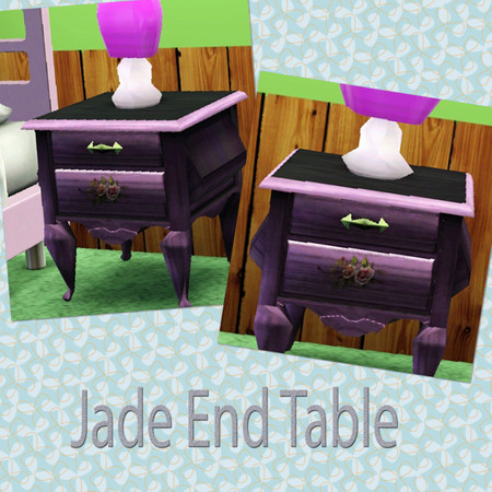 Sims 3 — Jade End Table by Greda — Table end country