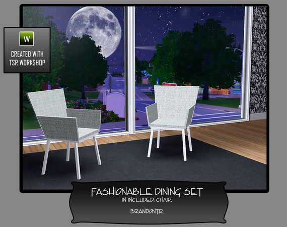 Sims 3 — Fashionable Dining Set - Chair by brandontr — BrandonTR@TSR
