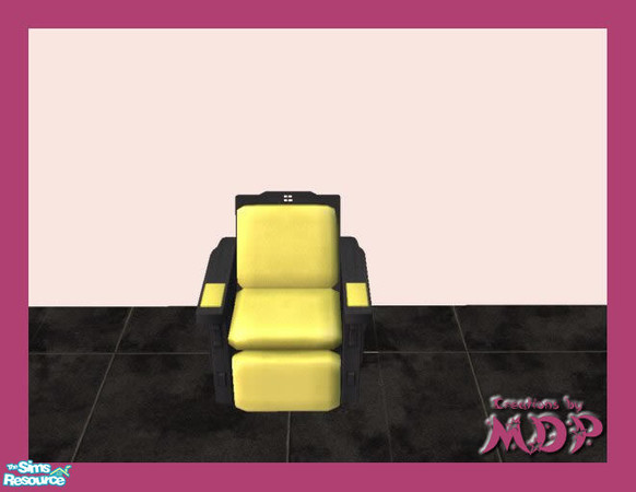 Sims 2 — MDP Lemon Mission Recliner by MelandStv — There are 10 colourful upholsteries in this set. Part of my Colour