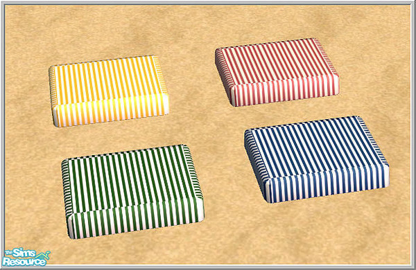 Sims 2 — classic beach chair - B43 Beachchair Invisible Yellow by Birgit43 — 
