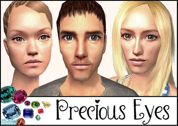 Sims 2 — Precious Eyes by 06bek — A set of 10 realistic, detailed and super clear eyecolours!
