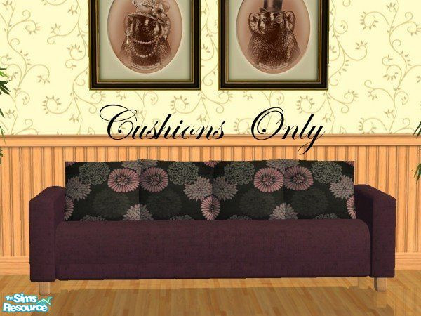 Sims 2 — Plum Nightingale Lucia Sofa Cushions by sallyhails — Cushions only.
