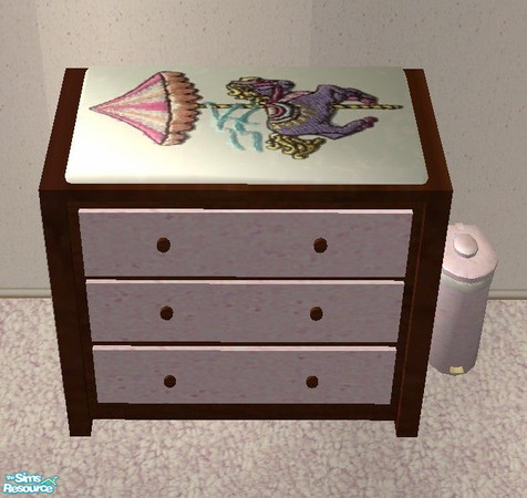 Sims 2 — Carousel Nursery - Baby Table by Riverwillows — Sweet little nursery set, featuring a carousel theme, using