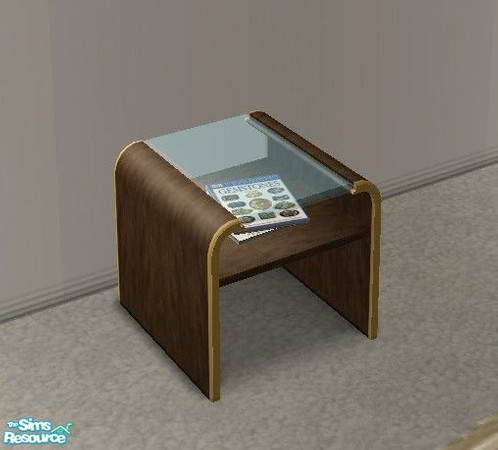 Sims 2 — Imperial Living - Endtable by Riverwillows — Regal living room set, in royal purples and gold trim. Meshes by