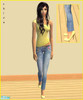 Sims 2 — Sexy Muse - Yellow by skiva — Be his sexy muse in this peppery dress. This outfit includes beautiful high heels