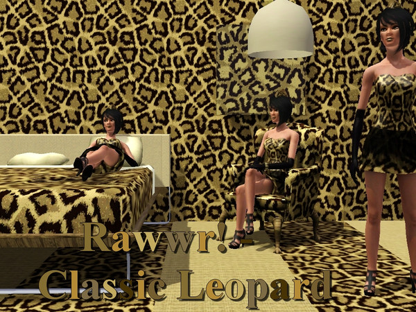 Sims 3 — Classic Leopard Fur_Pattern by MrDenue — Classic leopard-fur with 3 different channels :D