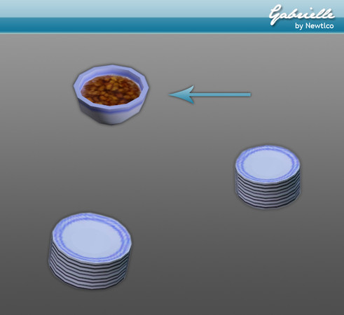 Sims 3 — Bowl With Food by Newtlco — Gabrielle by Newtlco @ thesimsresource.com