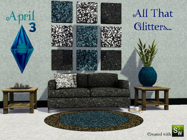 Sims 3 — All That Glitters by ahundley — A Glitter Pattern for the Glamorous and Adventurous Sims! 