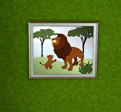 Sims 3 — Painting lions clone by ataylor69 — Painting lions