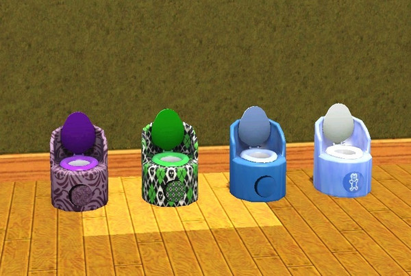 Sims 3 — Potty chair plain - no bear  by daisylee — Potty chair plain. TSRAA