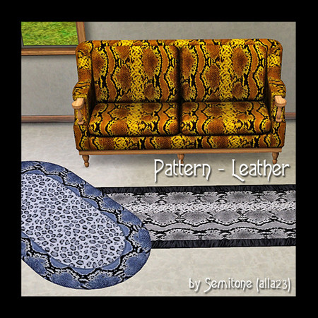 Sims 3 — Leather by Semitone — -