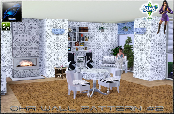 Sims 3 — OHR Wallpaper pattern #2 - 2009 by _Sanel_ — 2nd wallpaper pattern for ur sims enoy