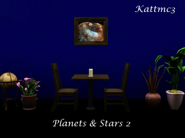 Sims 3 — Planets & Stars 2 by kattmc3 — Planets and Star Pictures. Custom pictures with EA meshes. I created a set of