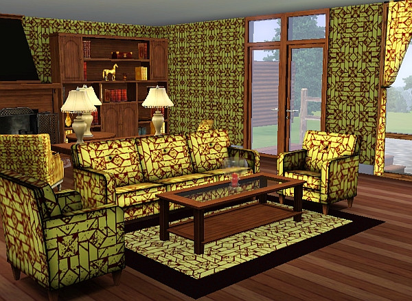 Sims 3 — Aztec Neuvo Pattern by TheNinthWave — Aztec Neuvo Pattern with 2 channels found in abstract.