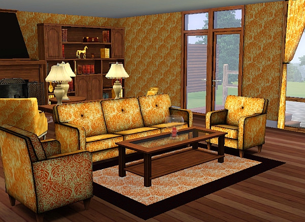 Sims 3 — Gilded Pattern by TheNinthWave — Gilded Pattern with 2 channels found in abstract.