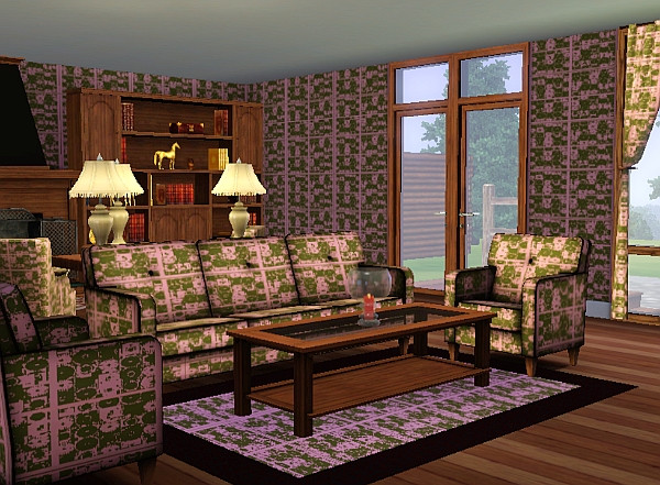 Sims 3 — Floral Motif Pattern by TheNinthWave — Floral Motif Pattern with 2 channels found in abstract.